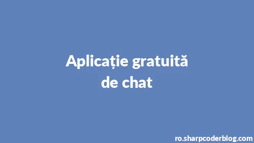 Aplicație gratuită de chat - Thumbnail
