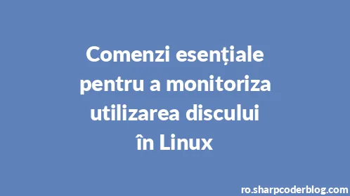 Comenzi esențiale pentru a monitoriza utilizarea discului în Linux - Thumbnail