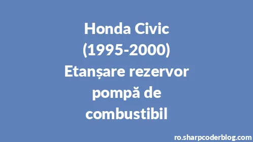 Honda Civic (1995-2000) Etanșare rezervor pompă de combustibil - Thumbnail