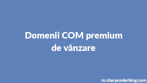 Domenii COM premium de vânzare - Thumbnail