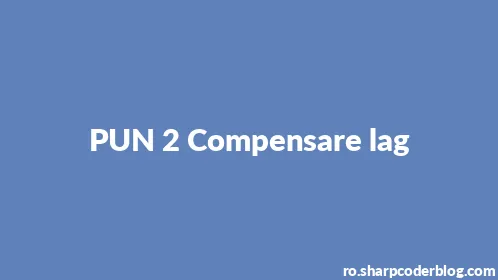 PUN 2 Compensare lag - Thumbnail