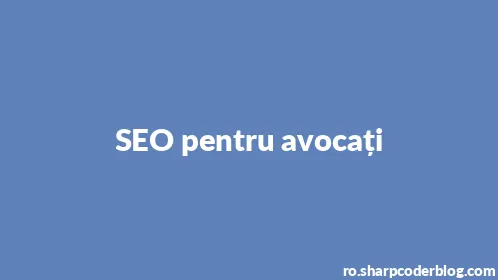 SEO pentru avocați - Thumbnail