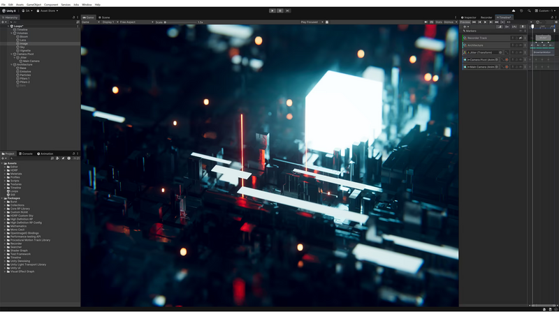 Interfața editorului Unity 6