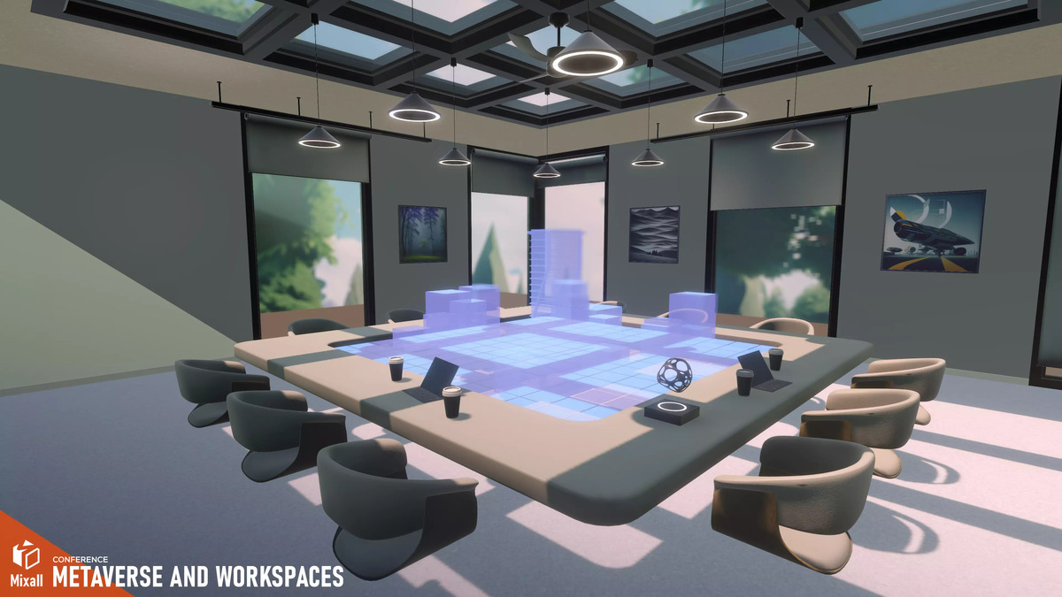 Metaverse și spații de lucru - Conferință - Pachetul Unity Asset Store.